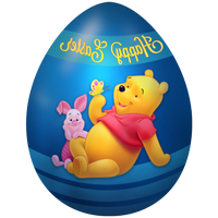 an easter egge with winnie the pooh
